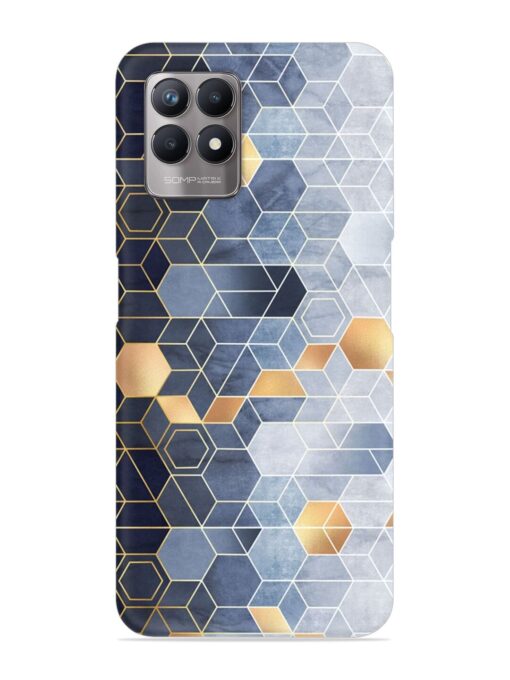 Geometric Abstraction Hexagons Snap Case for Realme Narzo 50 (4G) Zapvi