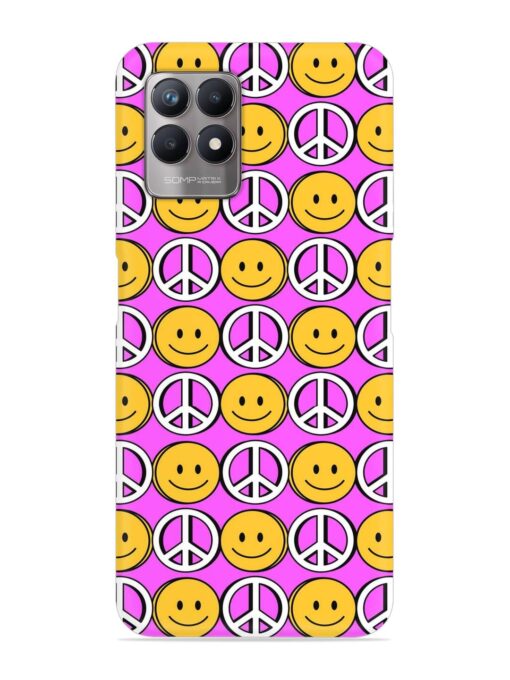 Smiley Face Peace Snap Case for Realme Narzo 50 (4G) Zapvi