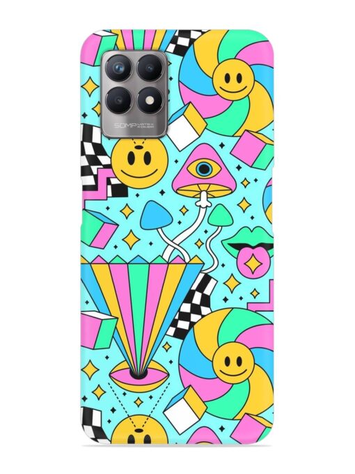 Trippy Rainbow 60S Snap Case for Realme Narzo 50 (4G) Zapvi