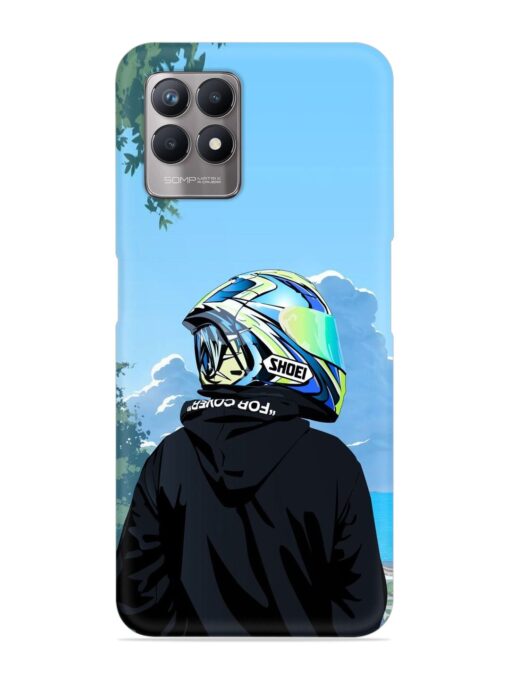 Rider With Helmet Snap Case for Realme Narzo 50 (4G) Zapvi