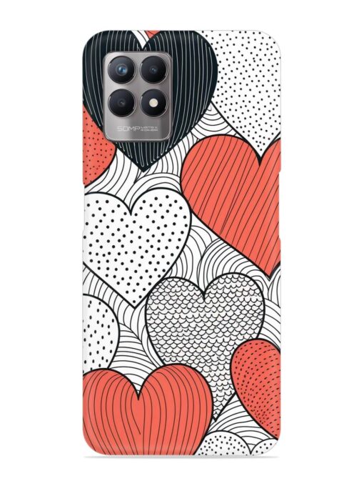 Girly Heart Seamless Snap Case for Realme Narzo 50 (4G) Zapvi