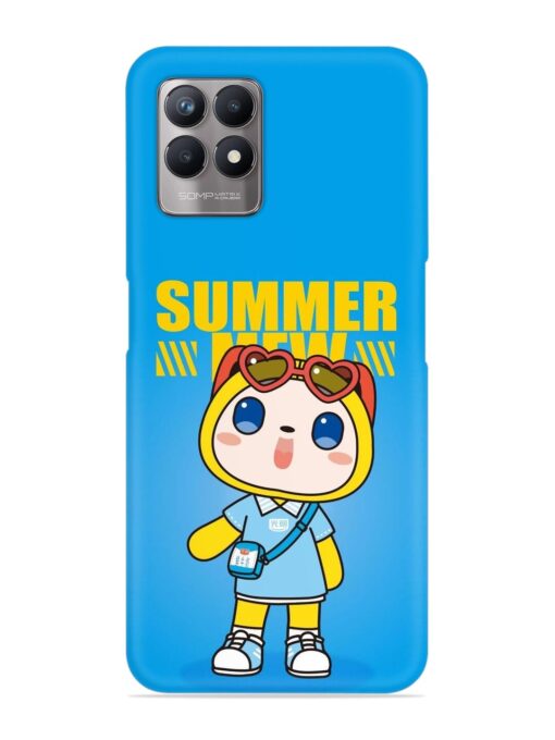 Summer Mew Cartoon Snap Case for Realme Narzo 50 (4G) Zapvi