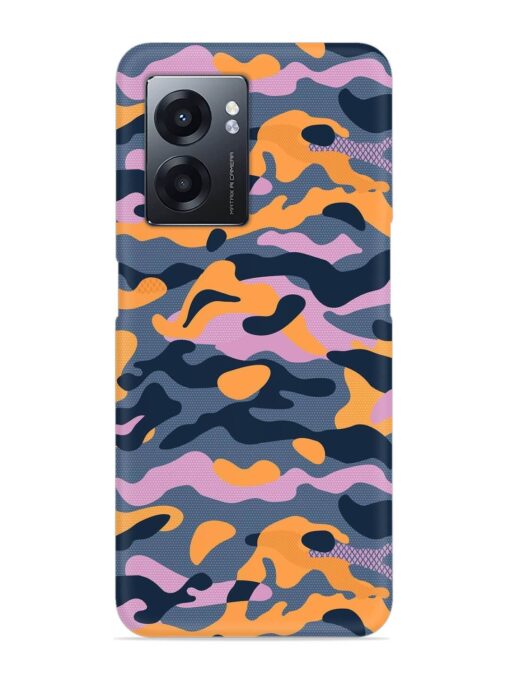 Camouflage Army Military English Orange Art Snap Case for Realme Narzo 50 (5G) Zapvi