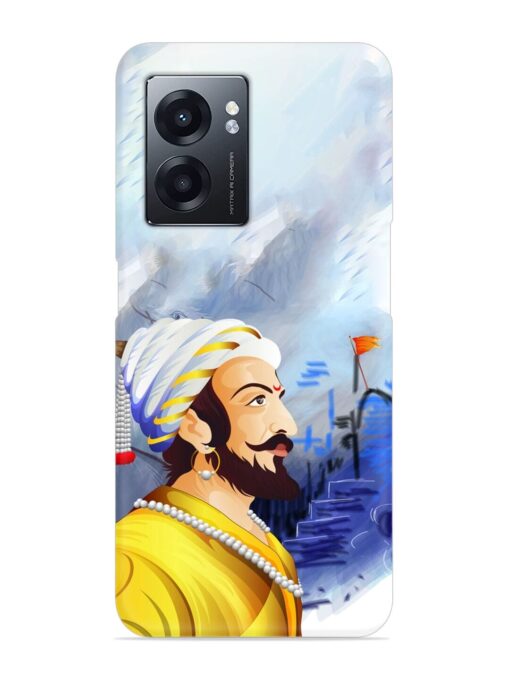 Shivaji Maharaj Color Paint Art Snap Case for Realme Narzo 50 (5G) Zapvi