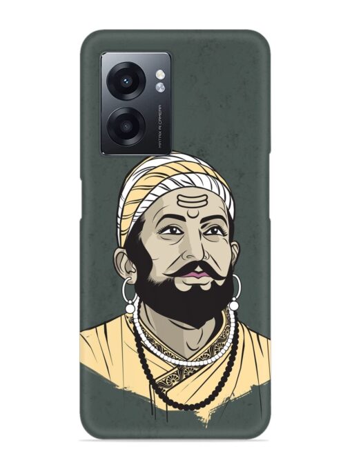 Shivaji Maharaj Vector Art Snap Case for Realme Narzo 50 (5G) Zapvi