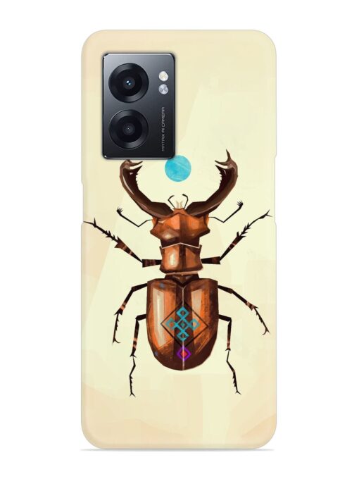 Stag Beetle Vector Snap Case for Realme Narzo 50 (5G) Zapvi