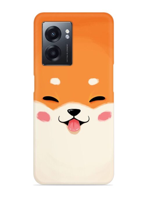 Cute Dog Face Vector Snap Case for Realme Narzo 50 (5G) Zapvi