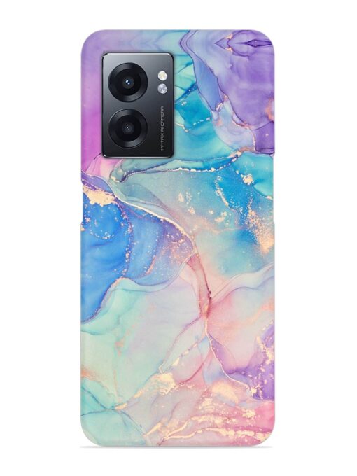 Alcohol Ink Colors Snap Case for Realme Narzo 50 (5G) Zapvi