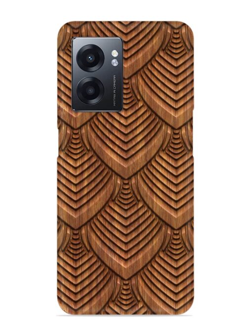 Carved Pattern On Snap Case for Realme Narzo 50 (5G) Zapvi