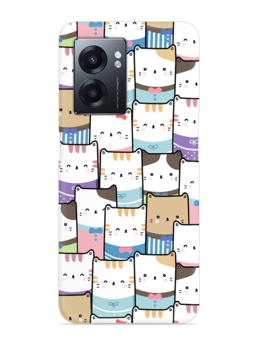 Cute Adorable Cat Snap Case for Realme Narzo 50 (5G) Zapvi