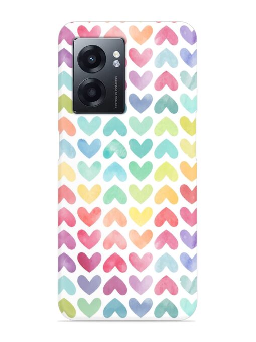 Seamless Colorful Watercolor Snap Case for Realme Narzo 50 (5G) Zapvi