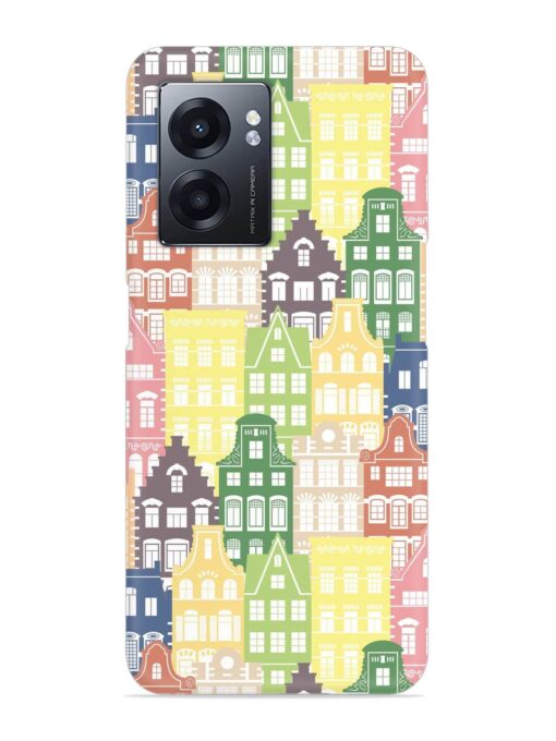 Seamless Shapes Pattern Snap Case for Realme Narzo 50 (5G) Zapvi