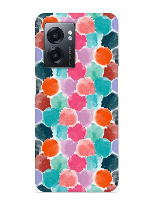 Colorful Seamless Pattern Snap Case for Realme Narzo 50 (5G) Zapvi