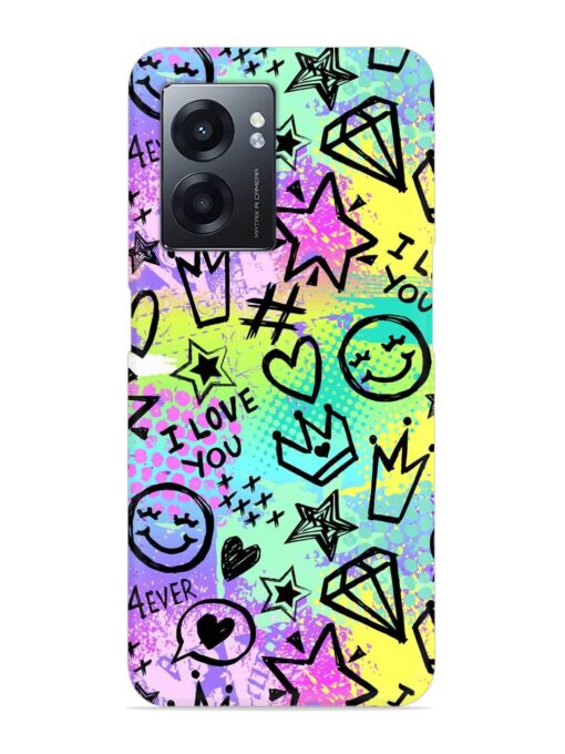 Bright Seamless Pattern Snap Case for Realme Narzo 50 (5G) Zapvi