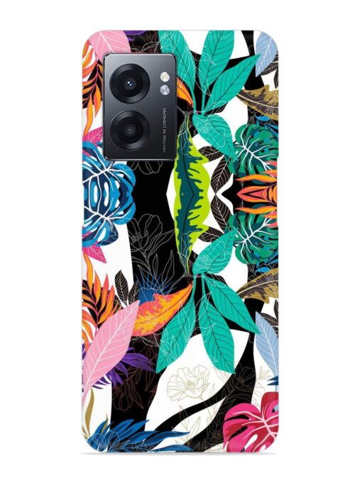 Floral Pattern Bright Snap Case for Realme Narzo 50 (5G) Zapvi