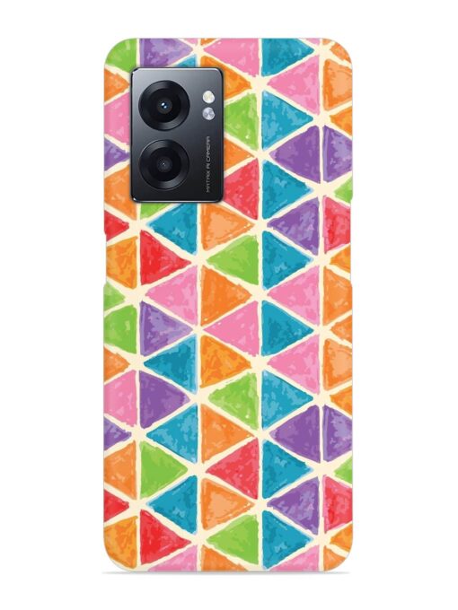 Seamless Colorful Isometric Snap Case for Realme Narzo 50 (5G) Zapvi