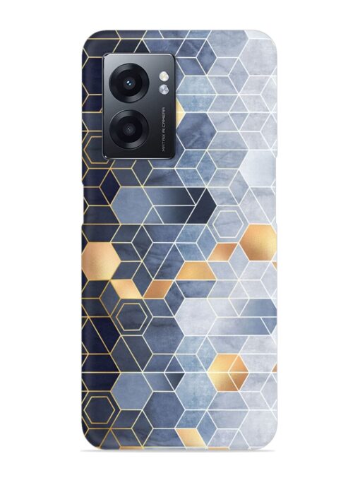 Geometric Abstraction Hexagons Snap Case for Realme Narzo 50 (5G) Zapvi