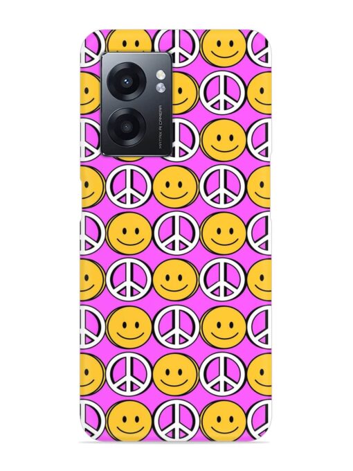 Smiley Face Peace Snap Case for Realme Narzo 50 (5G) Zapvi