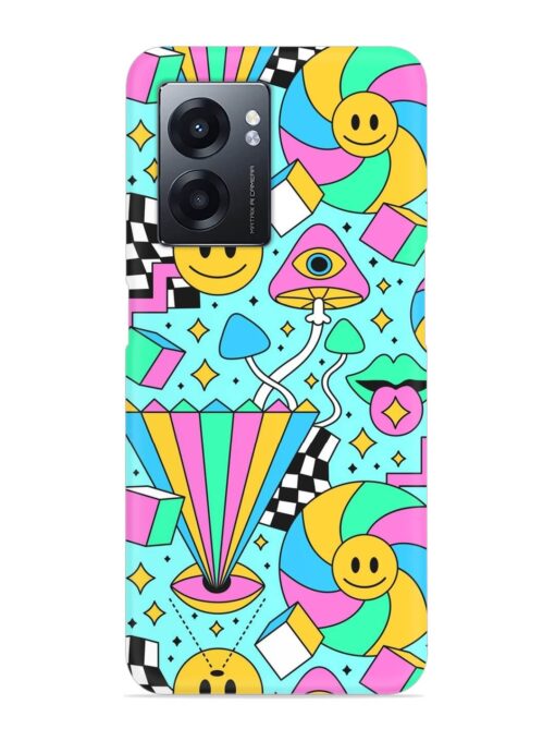 Trippy Rainbow 60S Snap Case for Realme Narzo 50 (5G) Zapvi