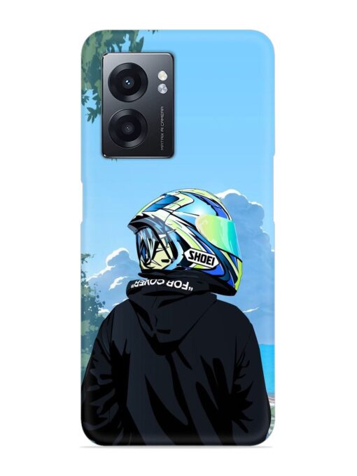 Rider With Helmet Snap Case for Realme Narzo 50 (5G) Zapvi