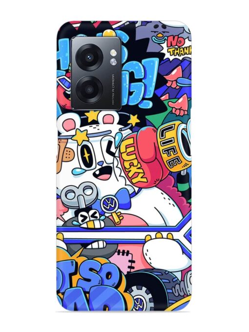 Universal Doodle Snap Case for Realme Narzo 50 (5G) Zapvi