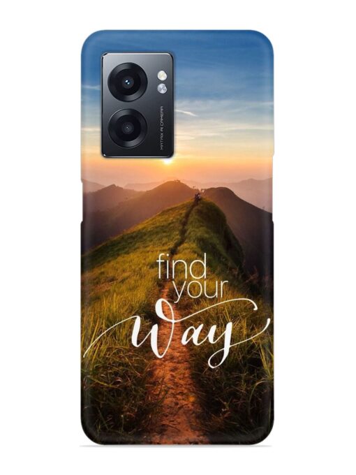 Find Your Way Snap Case for Realme Narzo 50 (5G) Zapvi