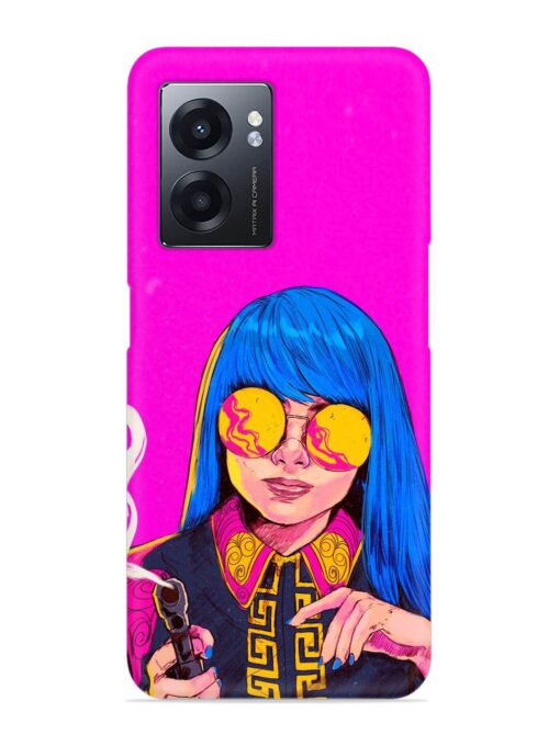 Aesthetic Anime Girl Snap Case for Realme Narzo 50 (5G) Zapvi