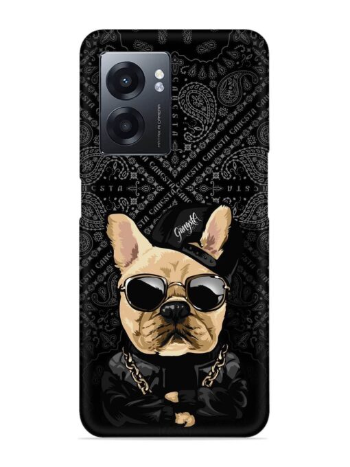 Gangsta Cool Sunglasses Dog Snap Case for Realme Narzo 50 (5G) Zapvi