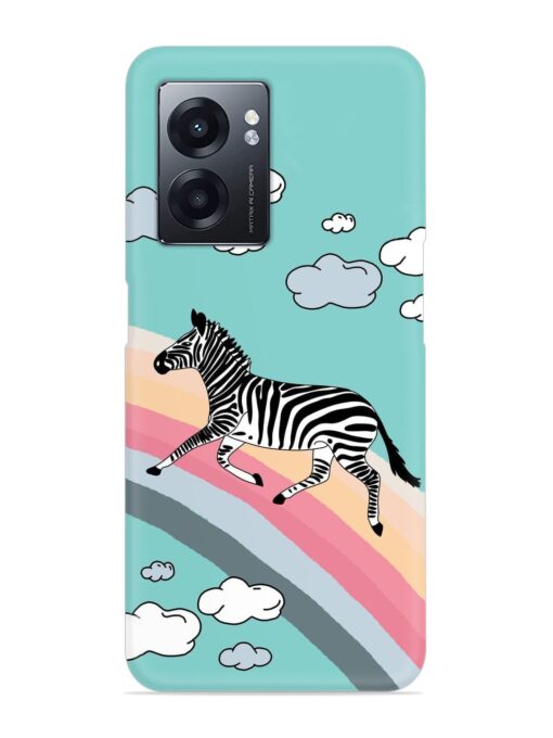 Running Zebra Snap Case for Realme Narzo 50 (5G) Zapvi