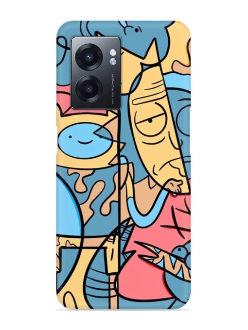 Silly Face Doodle Snap Case for Realme Narzo 50 (5G) Zapvi