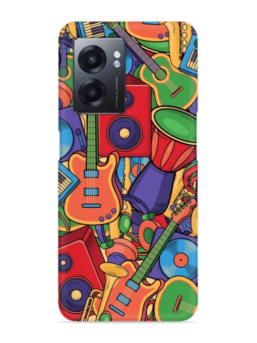 Colorful Music Art Snap Case for Realme Narzo 50 (5G) Zapvi