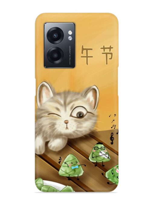 Cat Scorpion Dancing Snap Case for Realme Narzo 50 (5G) Zapvi