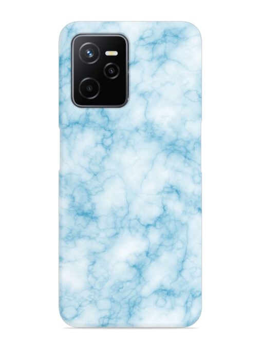 Blue White Natural Marble Snap Case for Realme Narzo 50A Prime Zapvi