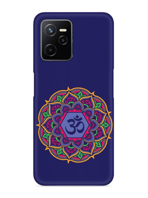 Om Mandala Art Blue Snap Case for Realme Narzo 50A Prime Zapvi