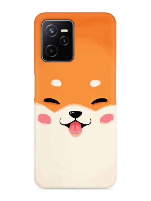 Cute Dog Face Vector Snap Case for Realme Narzo 50A Prime Zapvi