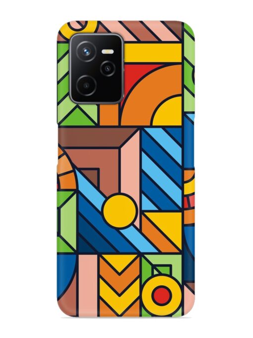 Colorful Geometric Snap Case for Realme Narzo 50A Prime Zapvi