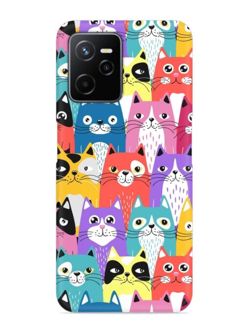 Funny Cartoon Cats Snap Case for Realme Narzo 50A Prime Zapvi