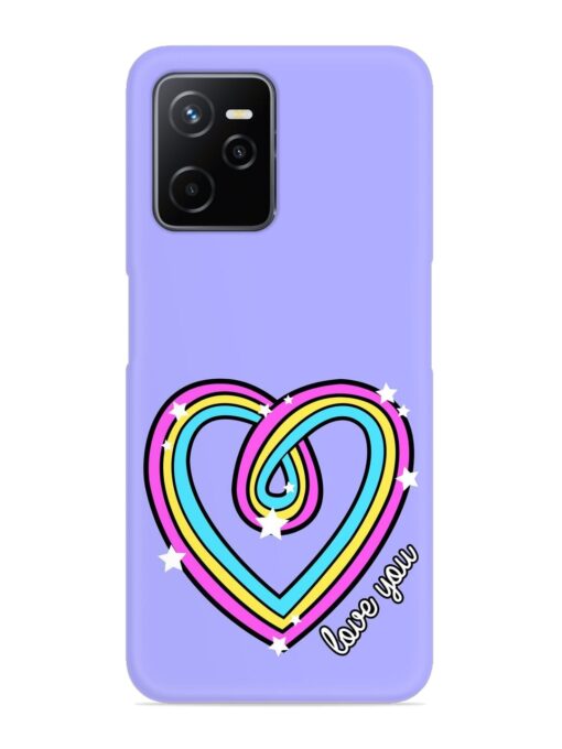 Colorful Rainbow Heart Snap Case for Realme Narzo 50A Prime Zapvi