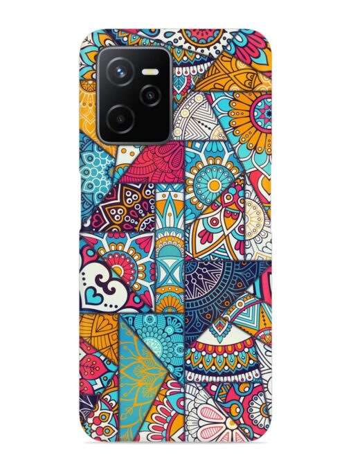 Patchwork Pattern Vintage Snap Case for Realme Narzo 50A Prime Zapvi