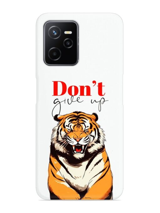 Don'T Give Up Tiger Art Snap Case for Realme Narzo 50A Prime Zapvi