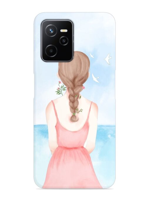 Watercolor Girl Vector Snap Case for Realme Narzo 50A Prime Zapvi