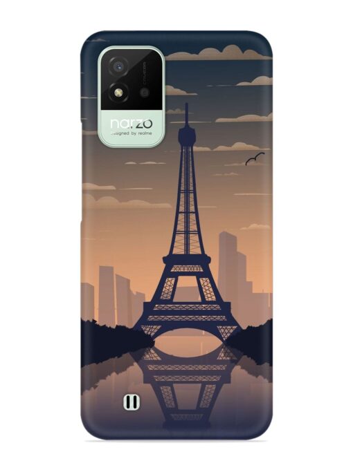 France Paris Eiffel Tower Gradient Snap Case for Realme Narzo 50I Zapvi