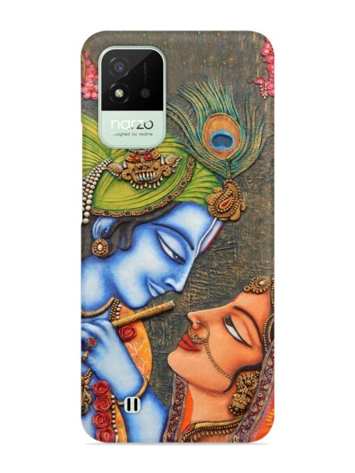 Lord Radha Krishna Flute Art Snap Case for Realme Narzo 50I Zapvi