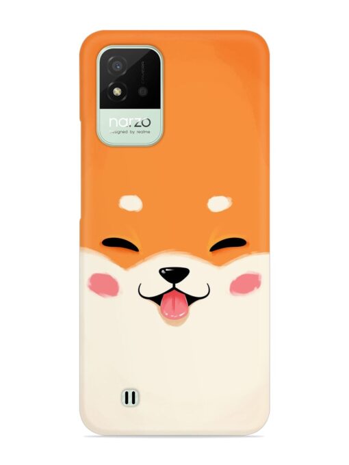 Happy Cat Art Snap Case for Realme Narzo 50I Zapvi