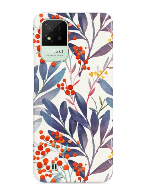 Seamless Floral Pattern Snap Case for Realme Narzo 50I Zapvi