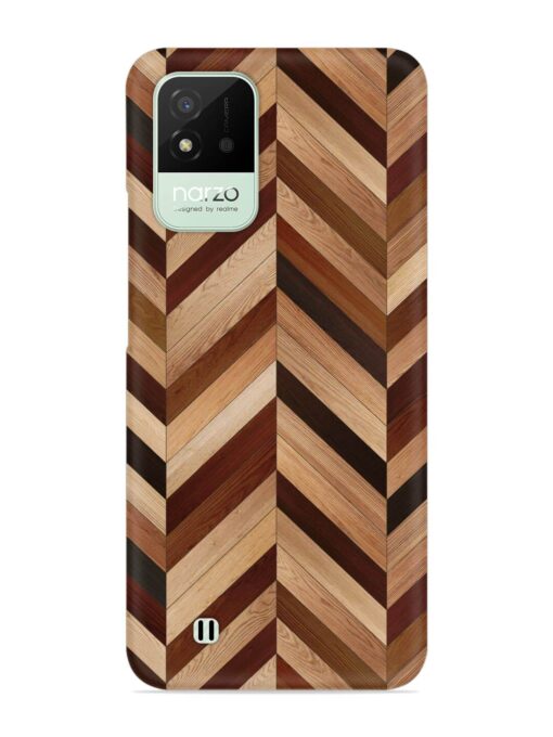 Seamless Wood Parquet Snap Case for Realme Narzo 50I Zapvi