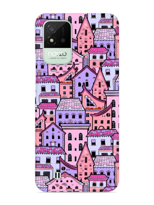 Seamless Pattern Houses Snap Case for Realme Narzo 50I Zapvi