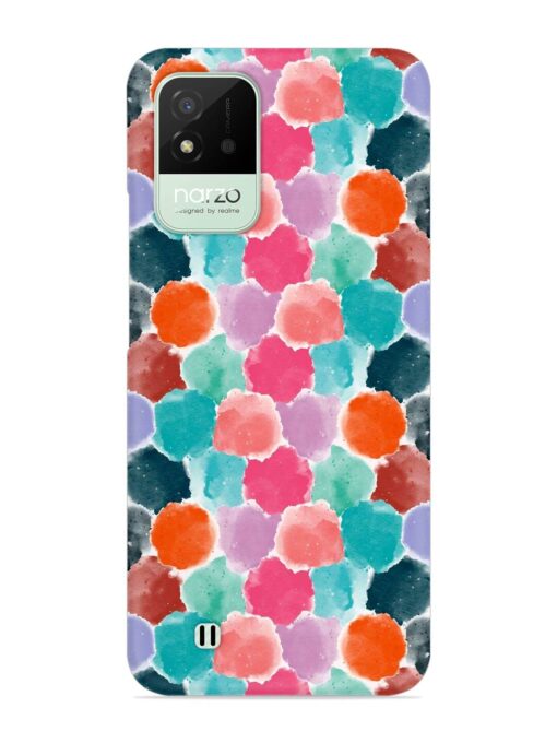 Colorful Seamless Pattern Snap Case for Realme Narzo 50I Zapvi