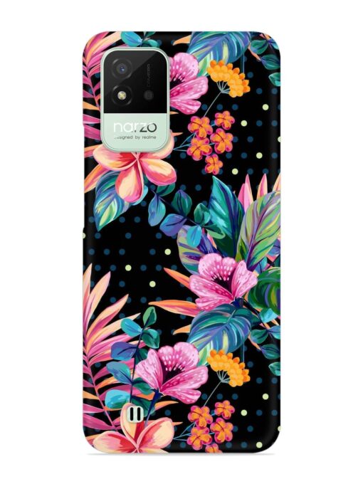 Seamless Floral Pattern Snap Case for Realme Narzo 50I Zapvi