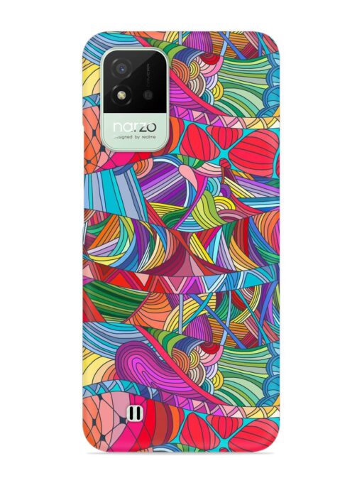 Seamless Patterns Hand Drawn Snap Case for Realme Narzo 50I Zapvi